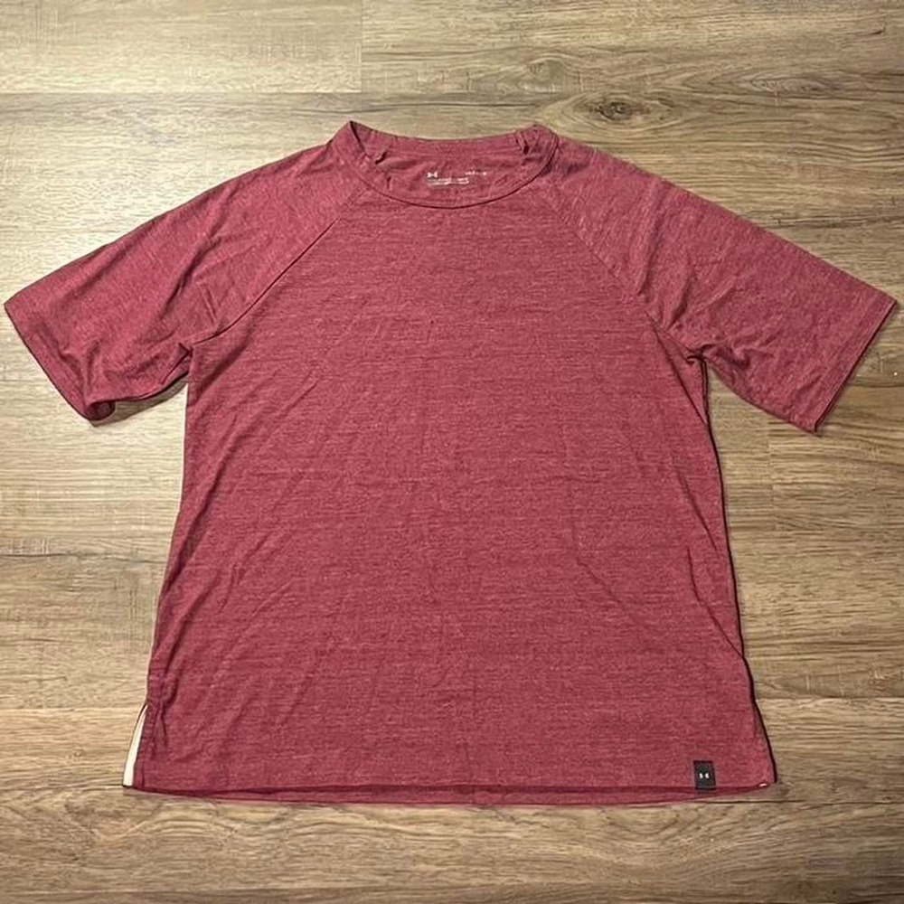 Under Armour Red Heather Sportswear Running Shirt Fits small